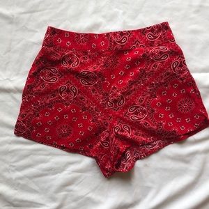 Bandana Print Shorts